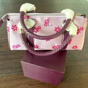 Lancaster Handbag - Leather and Nylon